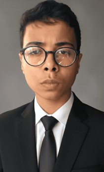 A professional portrait of Nauman Khalid, the Karachi-based engineer behind Aurevo Enterprises' Free-Piston Linear Generator technology.